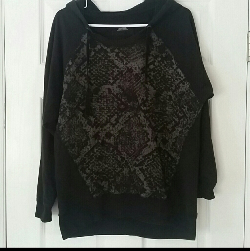 Snake print hoodie